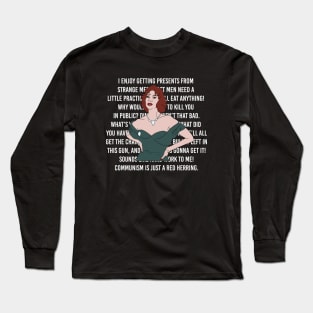 Miss Scarlet's Clue Quotes Long Sleeve T-Shirt